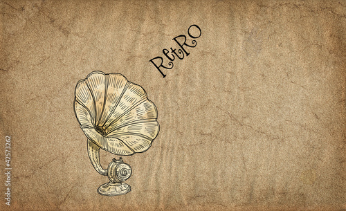 Tablou pe pânză Retro theme