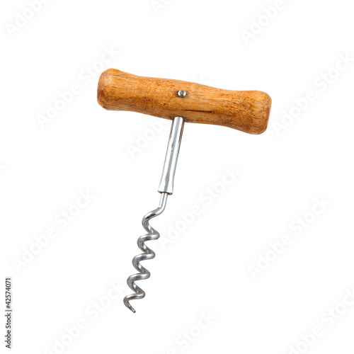 corkscrew with wooden handle