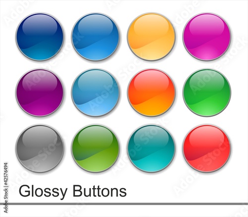 Glossy web buttons