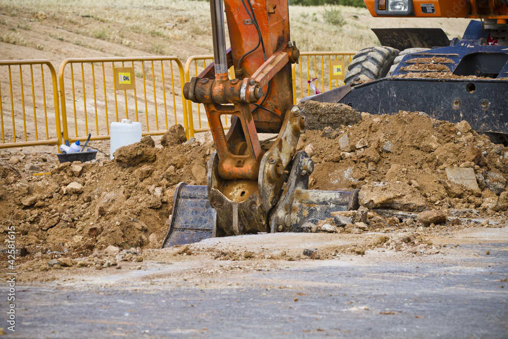 Fototapeta premium Excavator detail