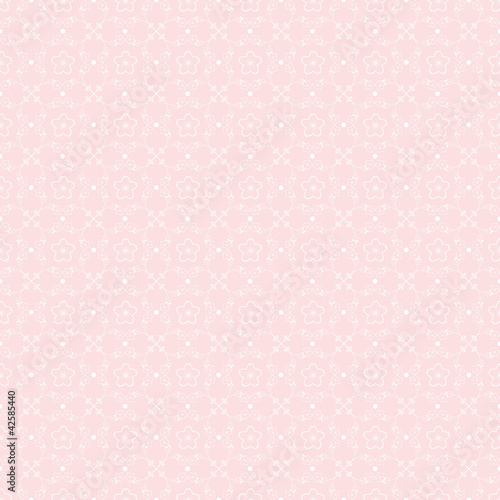 Pink seamless floral pattern background