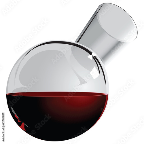 Round jug of wine