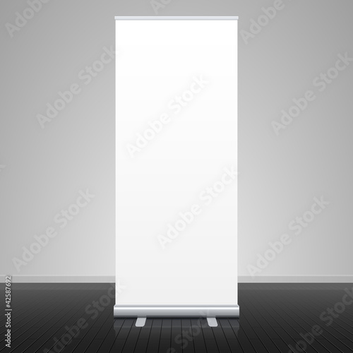 Roll up banner stand