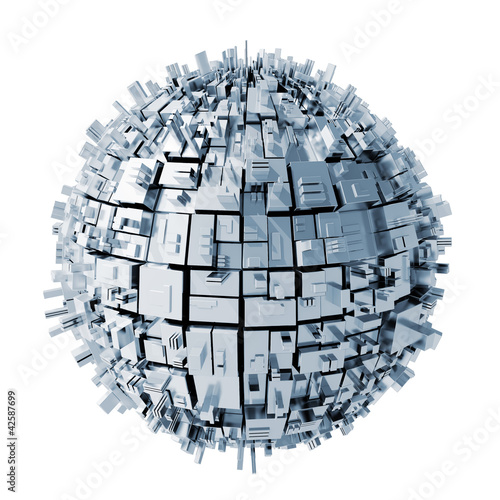 3d abstract sphere background