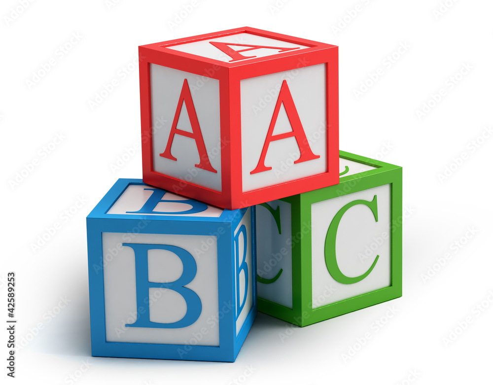 abc cubes Illustration Stock | Adobe Stock