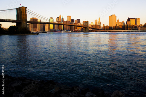 Most Brookliński, Manhattan, Nowy Jork, USA