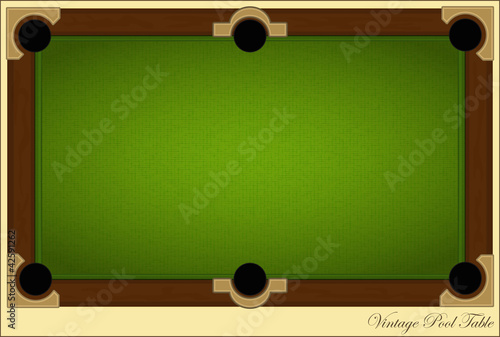 Vintage Pool Table
