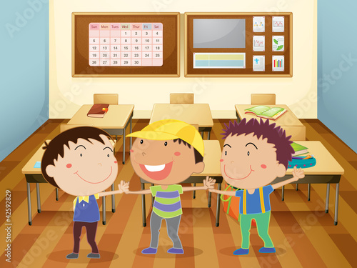 kids in classroom