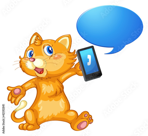 a mouse with cell phone