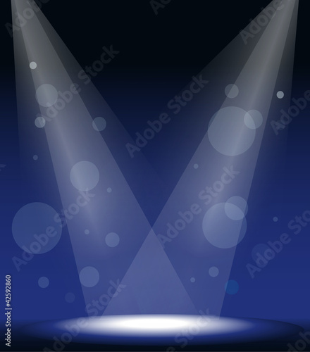 spot lights on stage