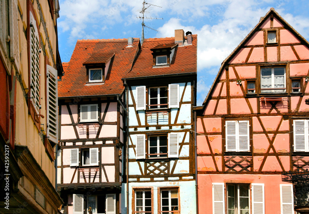 Fototapeta premium Fachwerkhäuser in Colmar / Elsass, Frankreich