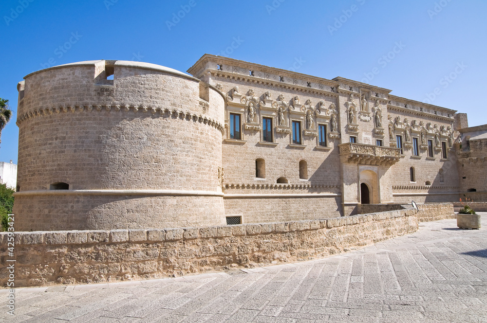 Fototapeta premium De Monti Castle of Corigliano d'Otranto. Puglia. Italy.