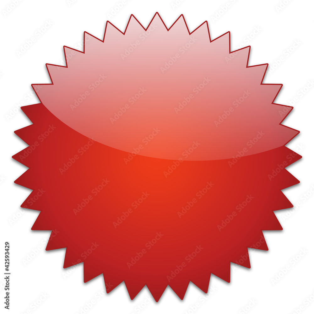 Naklejka premium sticker glossy blank red