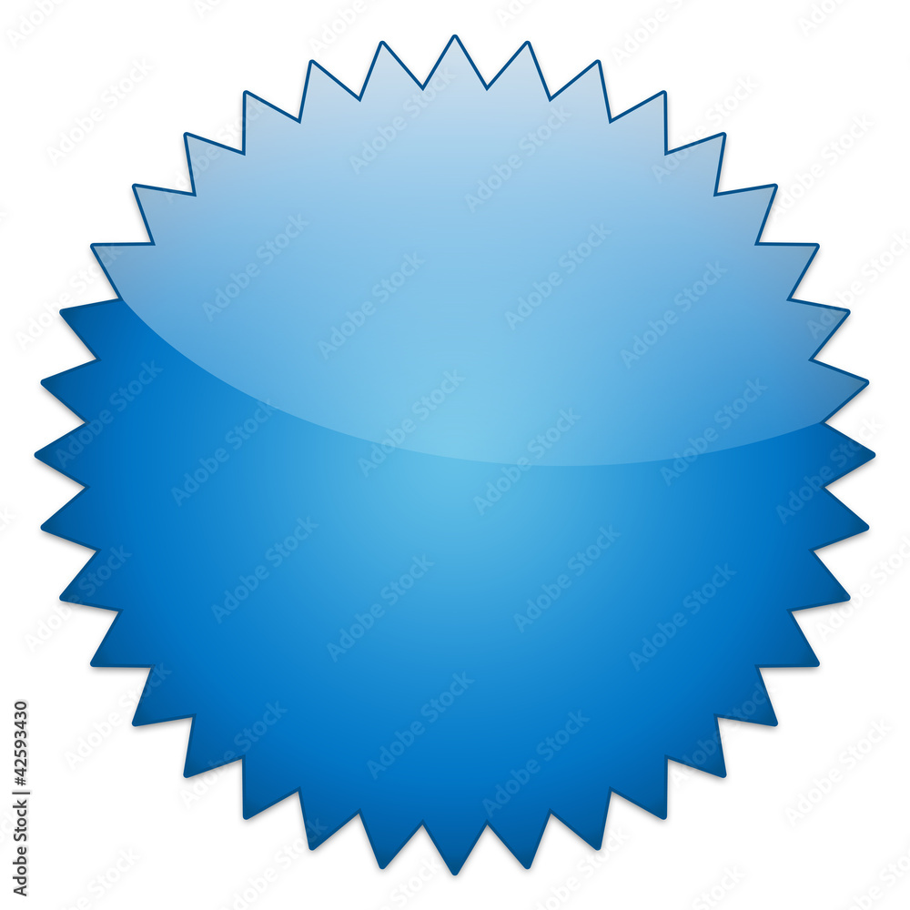 Naklejka premium sticker glossy blank blue