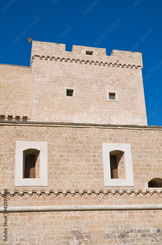 De Monti Castle of Corigliano d'Otranto. Puglia. Italy.