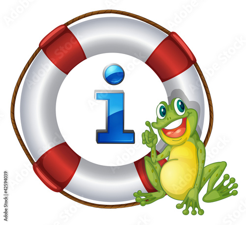 frog showing float