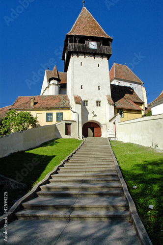 Saxon fortress and church photo