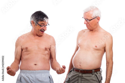 Seniors compare body shape