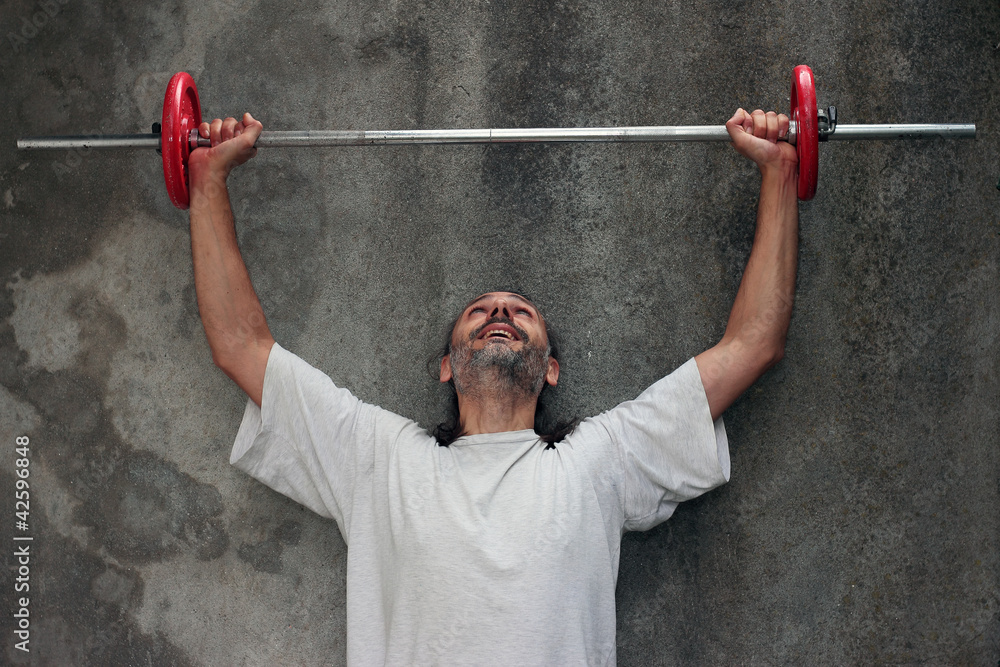 Fototapeta premium barbell training