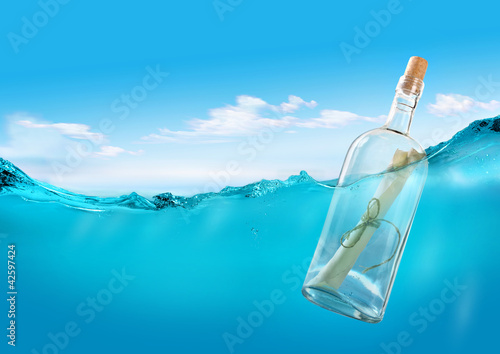 Bottle with a message photo