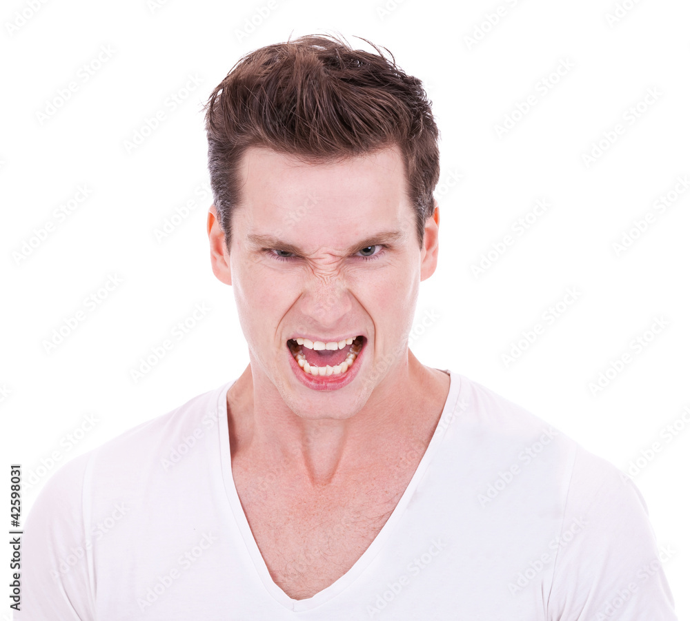 young man screaming young man screaming