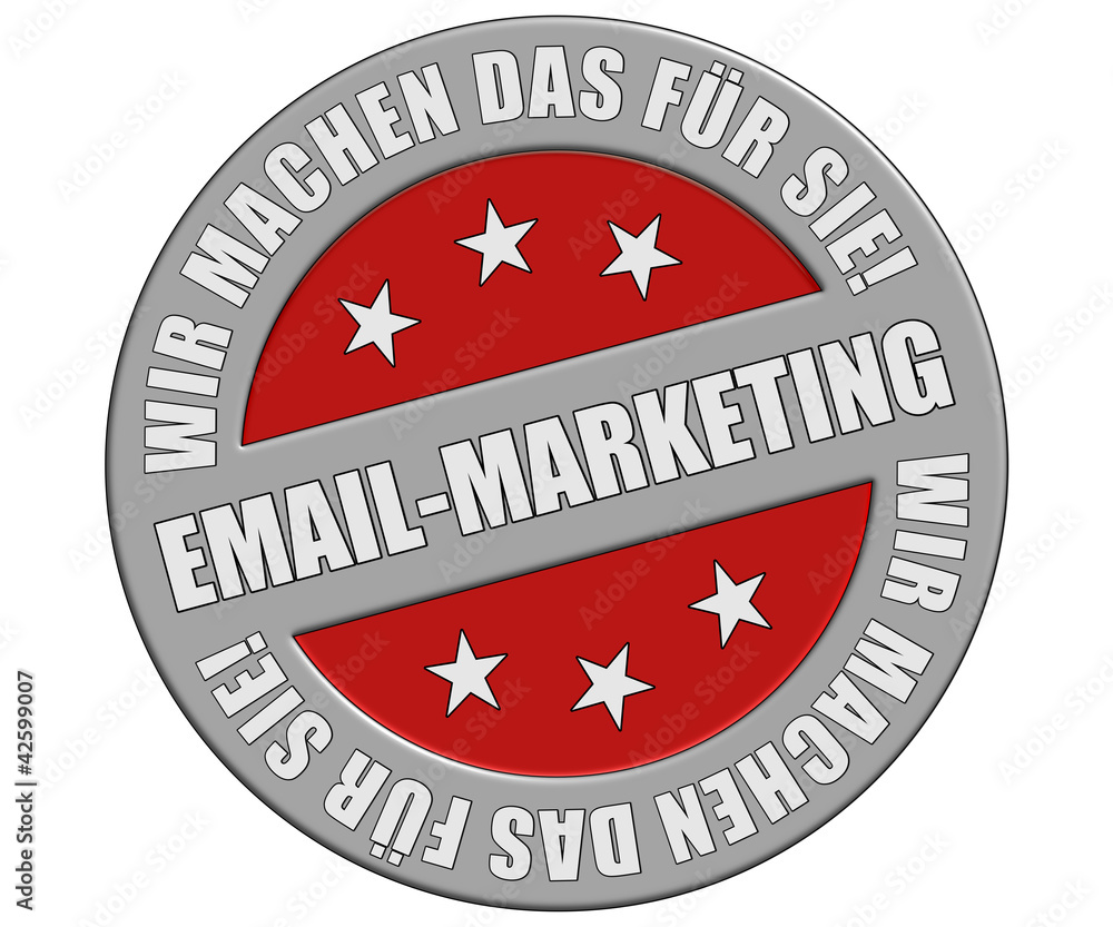 Schild graurot rund rt WMDFS EMAIL MARKETING Schild graurot rund rt WMDFS EMAIL MARKETING
