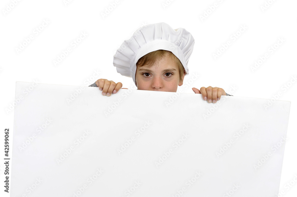 boy holding a white cardboard boy holding a white cardboard