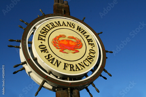 San Francisco Fishermans Wharf Sign