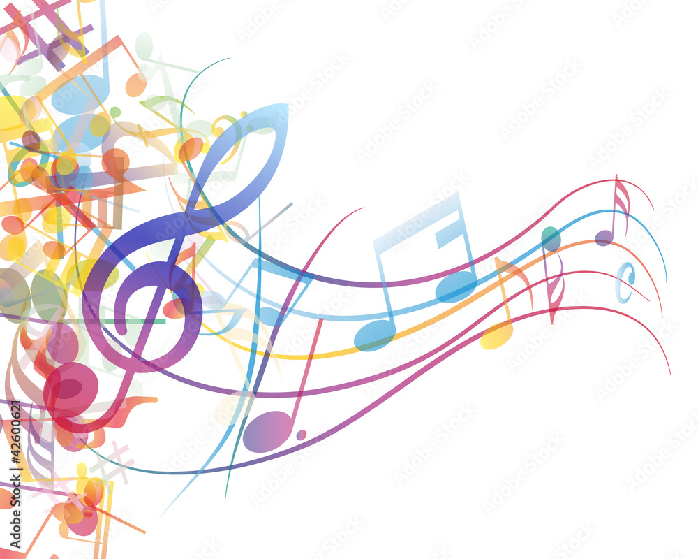 Fototapeta premium notes staff