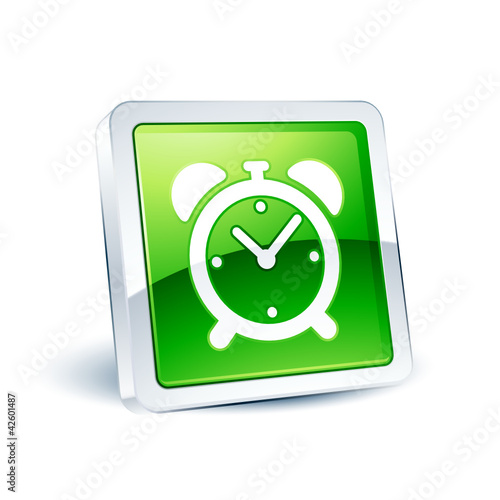 icône bouton internet horloge réveil