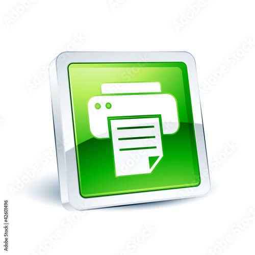 icône bouton internet imprimante