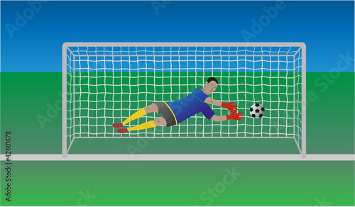 Torwart  - am Ball