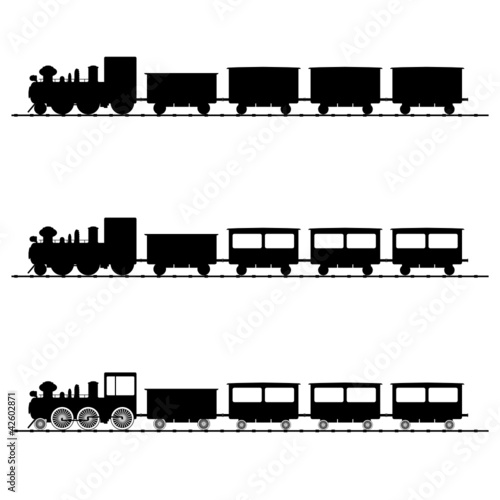 train vector illustration black silhouette