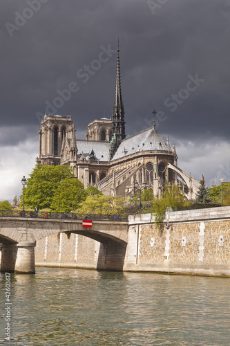 Notre dame de paris cathedral in paris, France