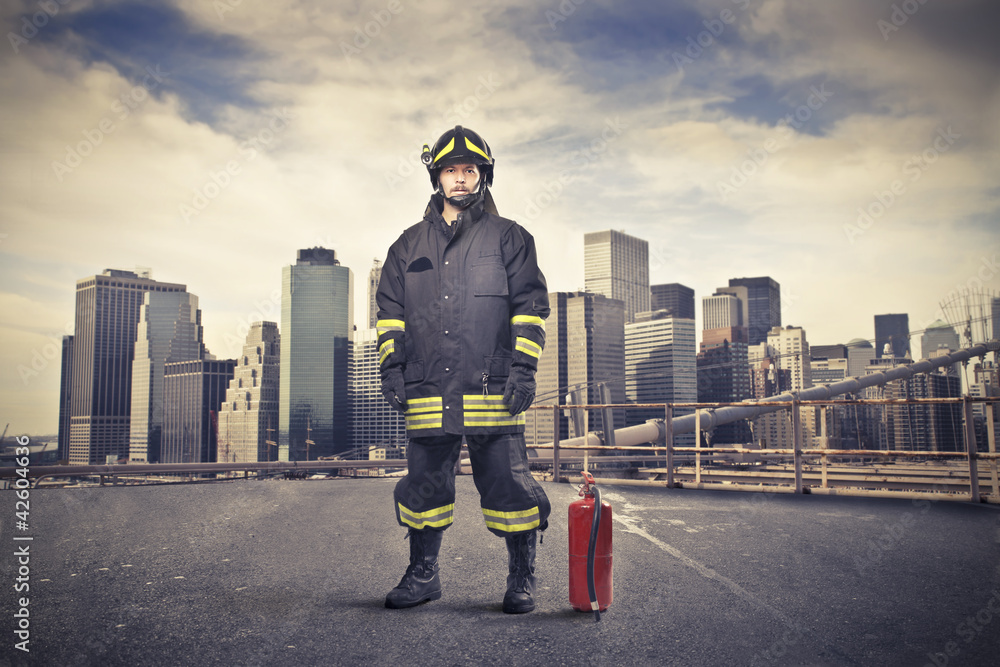 Fototapeta premium Fire fighter