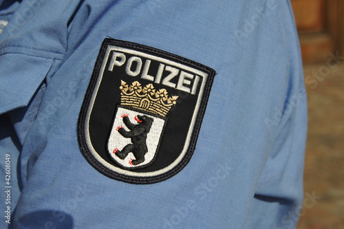 Photography Polizei, Berlin, Sicherheit, Ordnung, Wappen, Aufnäher