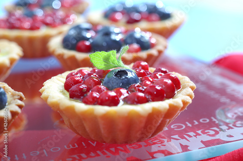 Cupcake with fruit