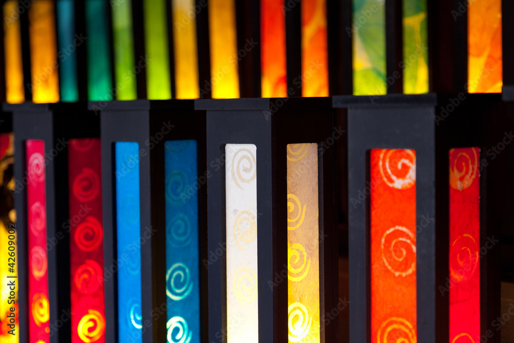 Fototapeta premium Colorful Handmade Moroccan Lamps