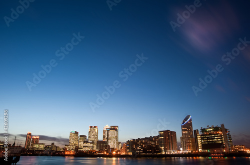 London City general skyline at night