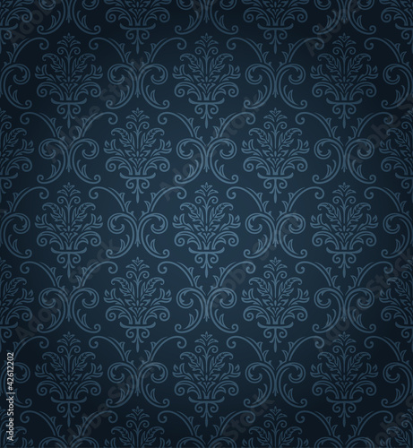Seamless damask pattern photo