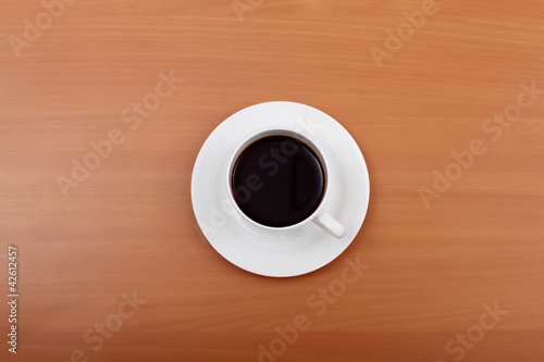 Black coffee in a cup