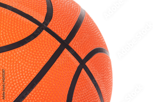 Basketball closeup isolated on white © eurobanks