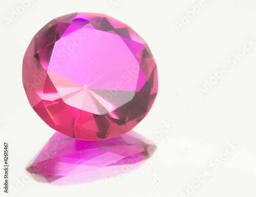 Pink Fushia Faceted Gemstone