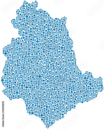 Map of Umbria (Italy)