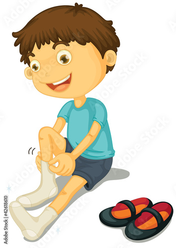 Boy and shoes