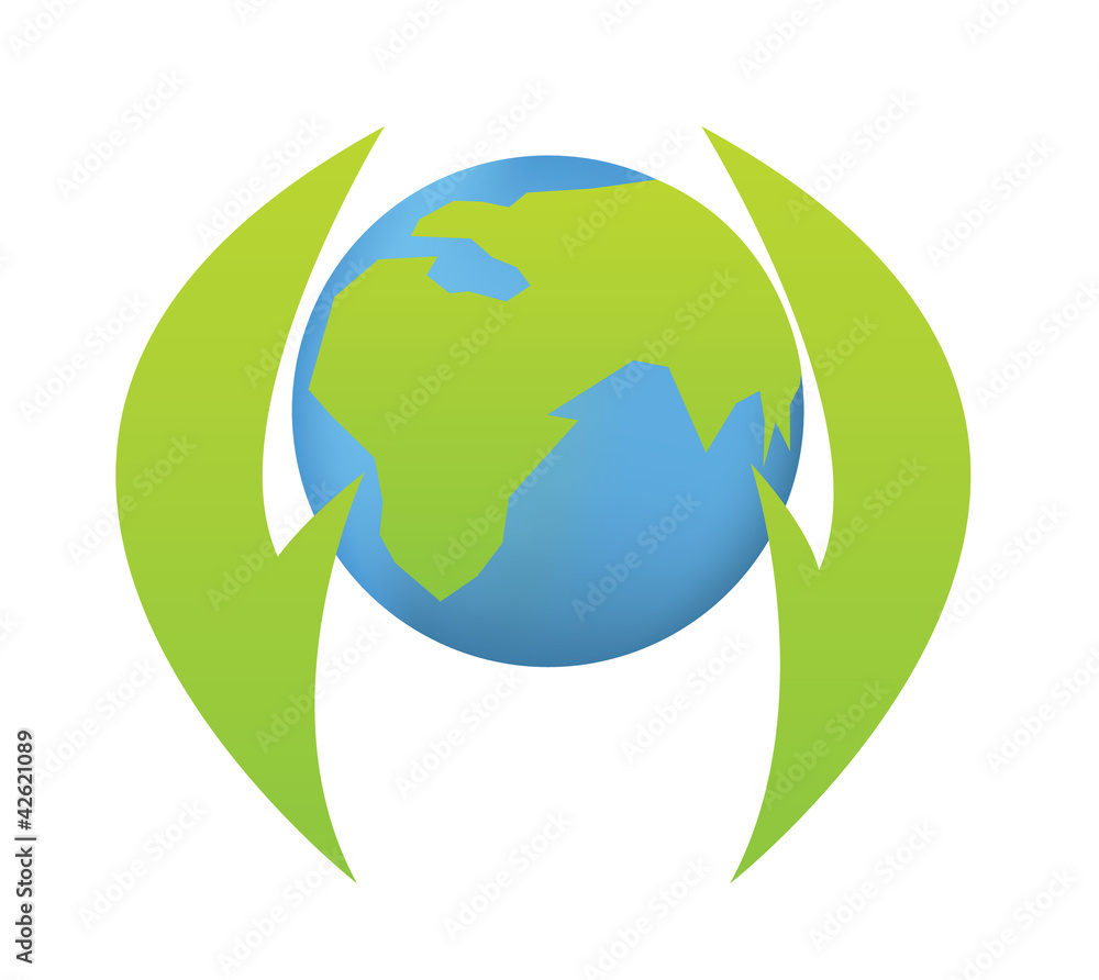 Fototapeta premium Eco green icons