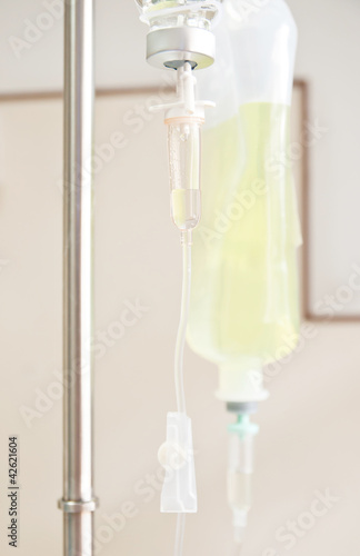 Close view of an IV Drip