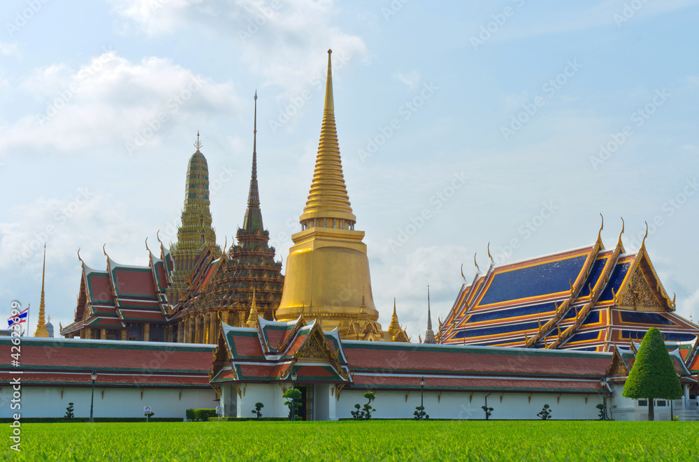 Wat Phra Kaew Grand Palace in Bangkok, Thailand