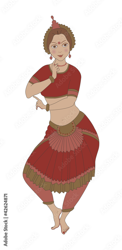 dancing Indian girl dancing Indian girl