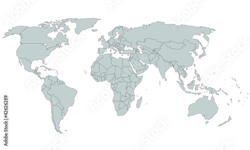 Detaillierte Weltkarte - Detailed Worldmap